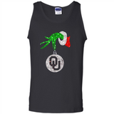 Amazing tee Oklahoma Sooners Glitter Grinch Monogram Ornament Christmas Gift - Tank Top