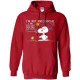 Snoopy I'm Not Anti-Social I Am Selectively Social
