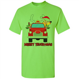 Merry Truck-Mas Christmas Fire Truck Cute Reindeer Sporty - Shirt