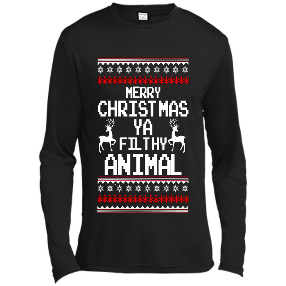 Merry Christmas ya filthy animal ulgy sweater PINGPONG