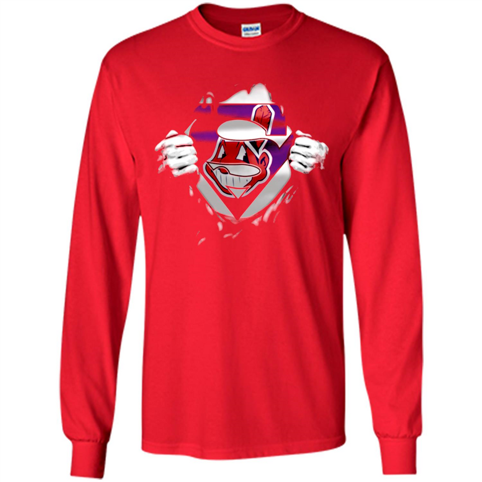 Cleveland Indians And Superman Fans - Long Sleeve T-Shirt