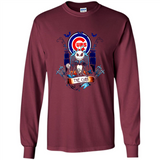 Chicago Cubs Halloween The Nightmare Before Christmas - Long Sleeve T-Shirt