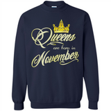 Queens Are Born In November Golden T-Shirt