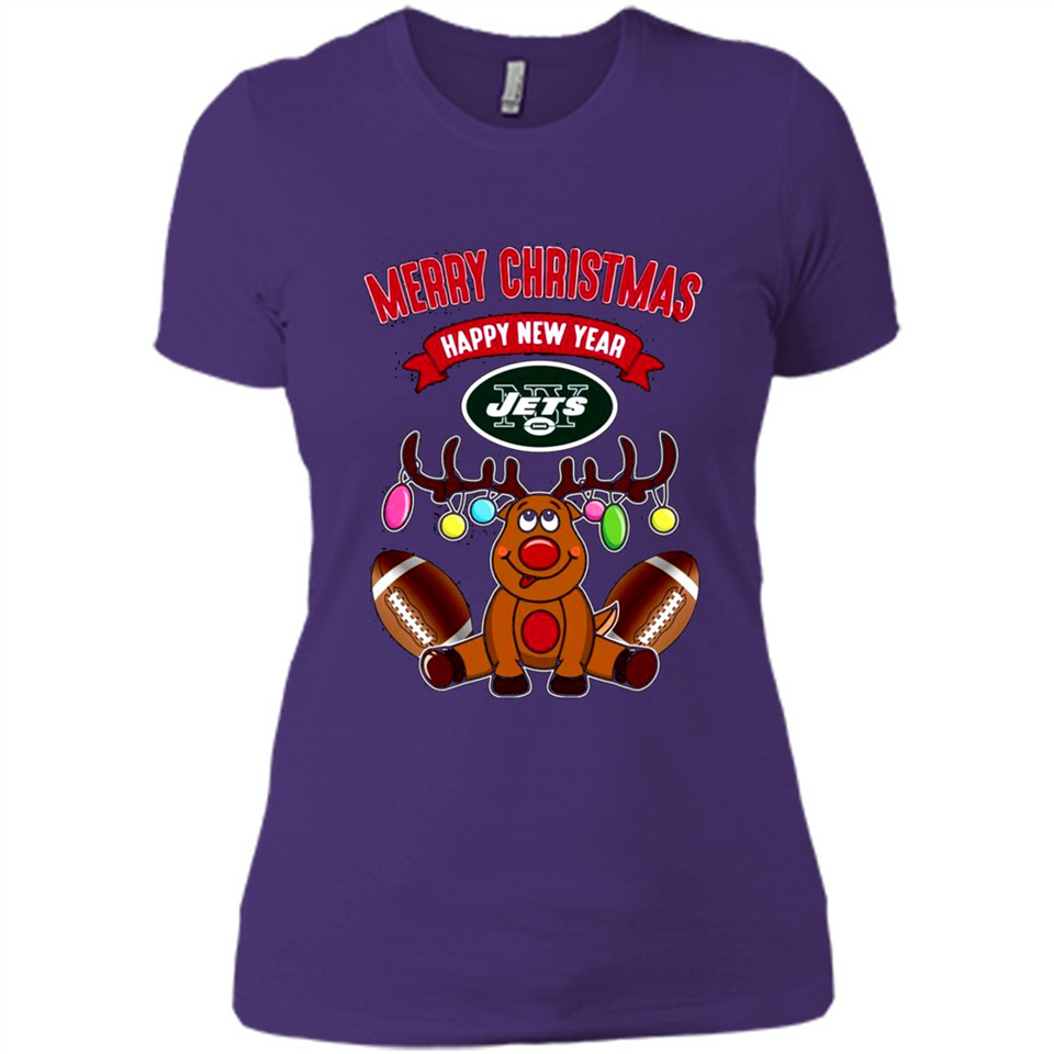 New York Jets NFL Reindeer Funny Merry Christmas And Happy New Year