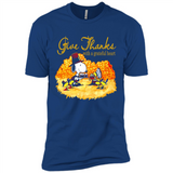 Snoopy Thanksgiving Give Thanks With A Grateful Heart - Premium Short Sleeve T-Shirt