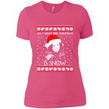 All I Want for Christmas is Snow ugly sweater PINGPONG