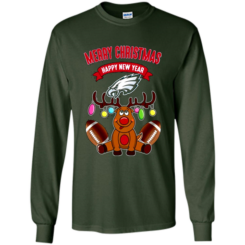 Philadelphia Eagles NFL Reindeer Funny Merry Christmas And Happy New Year
