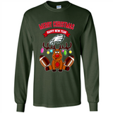 Philadelphia Eagles NFL Reindeer Funny Merry Christmas And Happy New Year