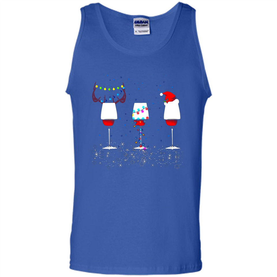 Christmas Red Wine Funny Merry Xmas Sweatshirt - Tank Top