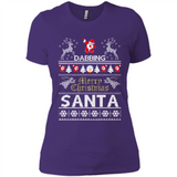 Dabbing Santa Ugly Christmas - Ladies' Boyfriend T-Shirt