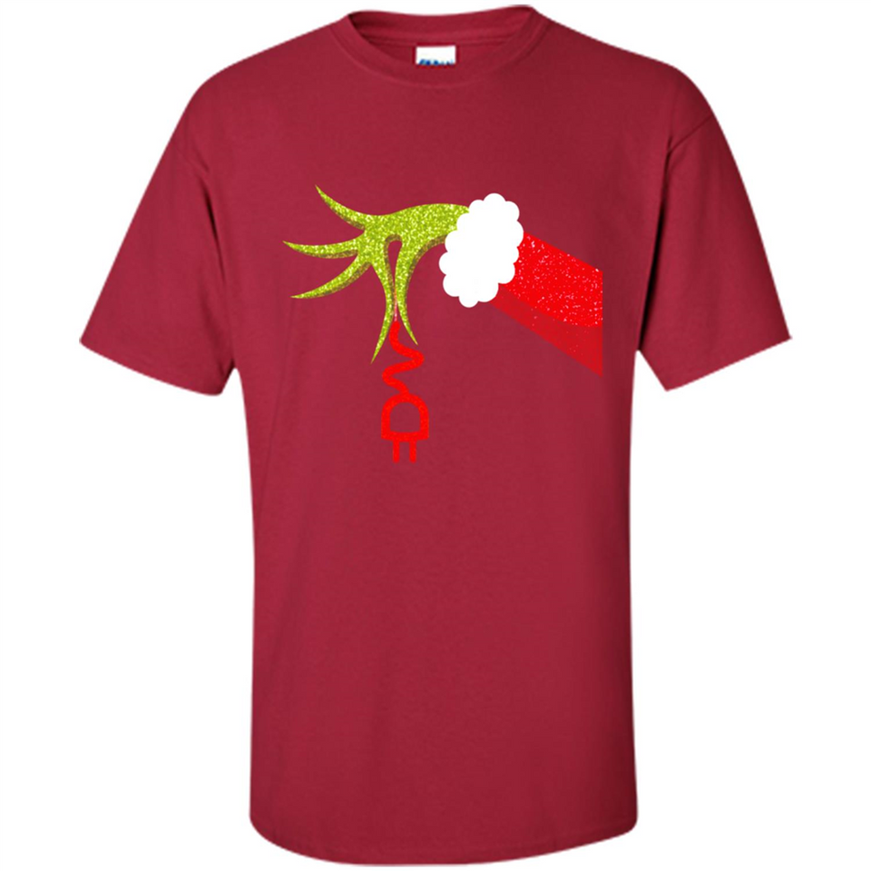 Funny Grinch Hand Holding Electrician Ornament Christmas PING PONG