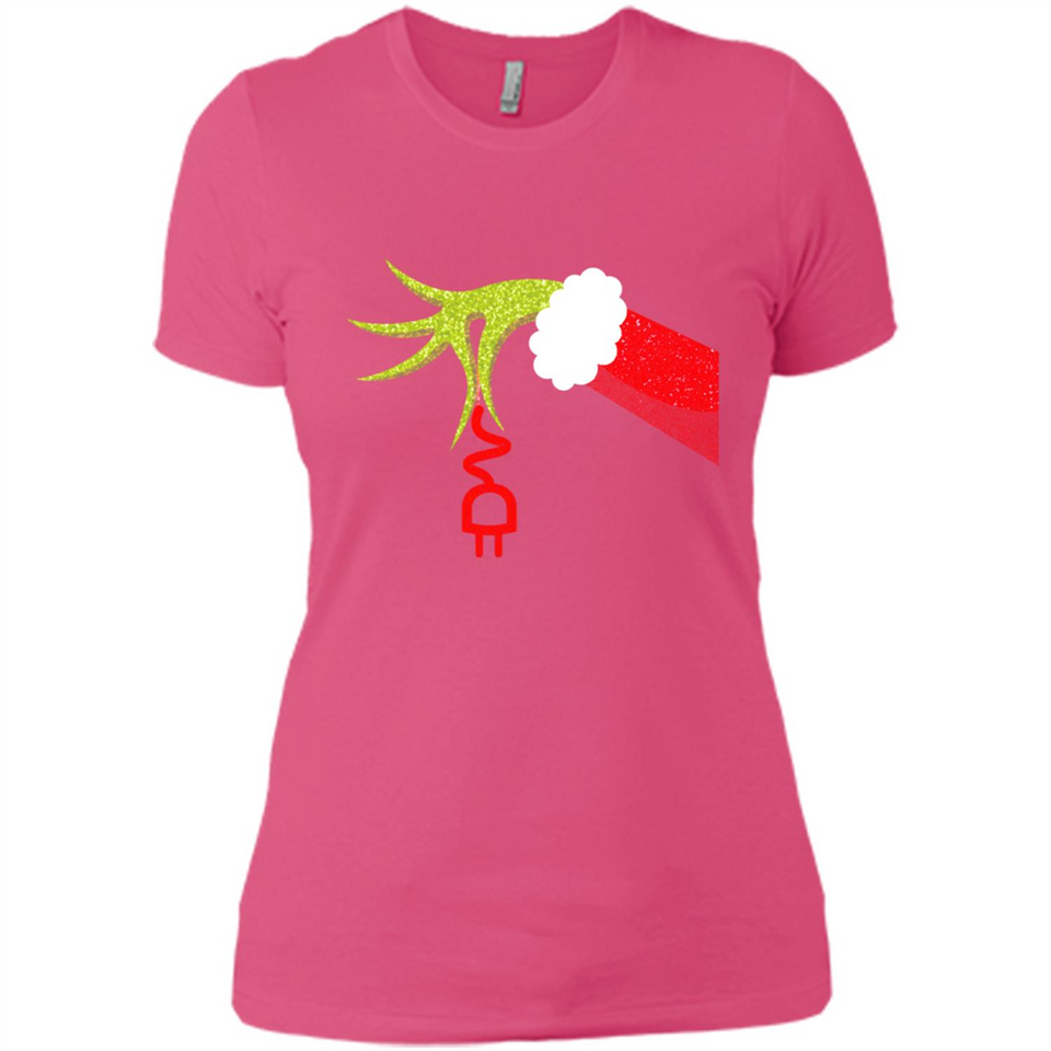 Funny Grinch Hand Holding Electrician Ornament Christmas PING PONG
