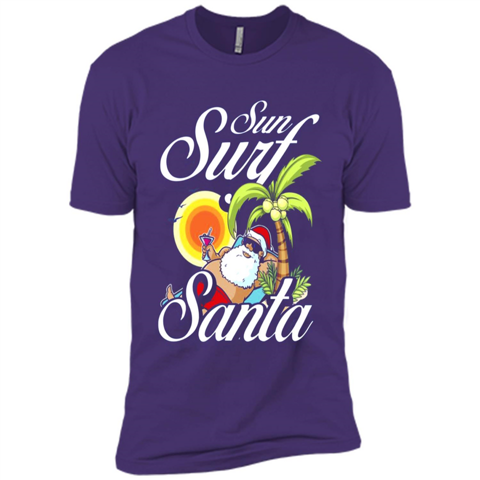 Sun Surf Santa - Premium Short Sleeve T-Shirt