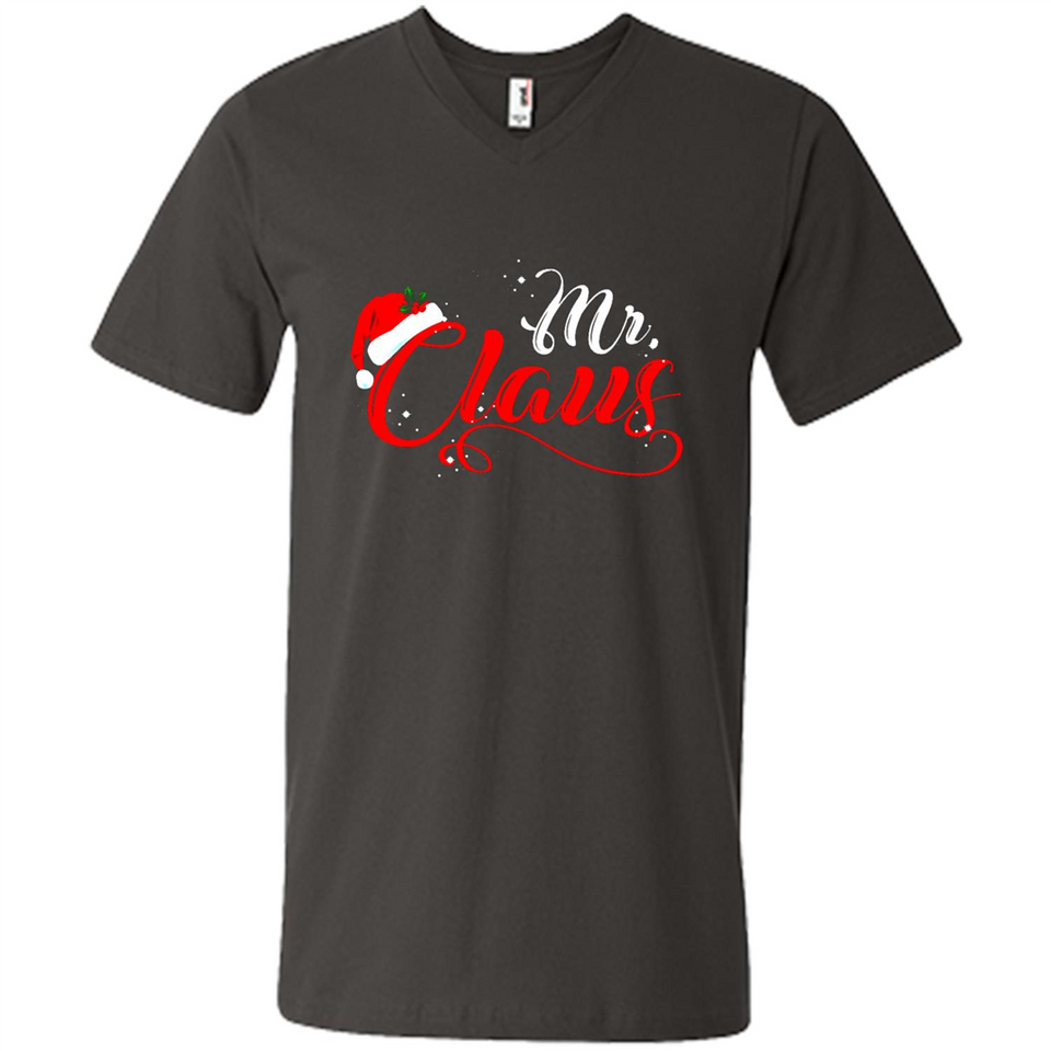 Mr. Claus Santa Claus Merry Xmas T-Shirt - Men's V-Neck