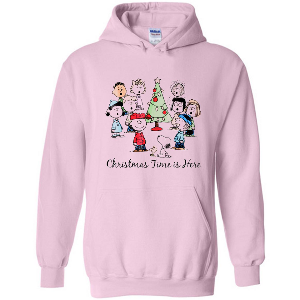 Snoopy Christmas Time Is Here Sporty T-Shirt - Hoodie