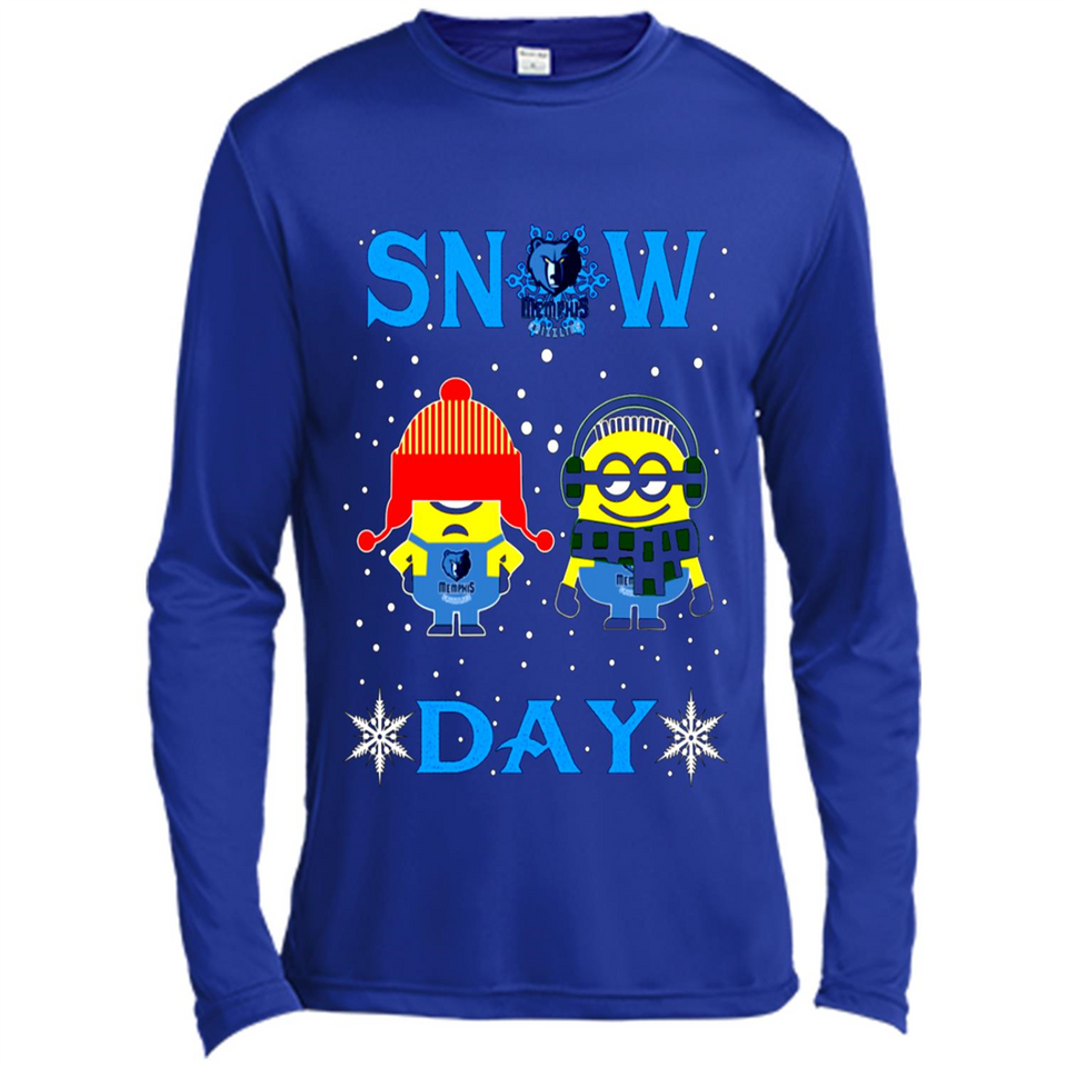 Snow Day Shirt For Memphis Grizzlies Vs Minion Fans pingpong
