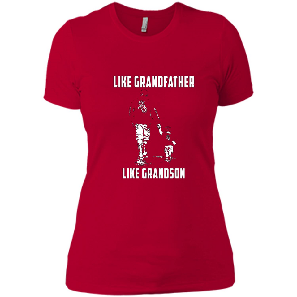 Chicago White Sox GrandFather Like GrandSon - Ladies' Boyfriend T-Shirt