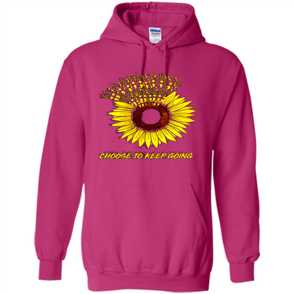Semicolon Sunflower choose to keep going PINGPONG
