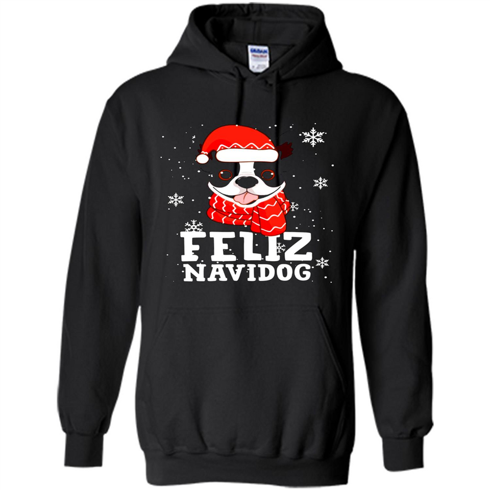 Feliz Navidog Boston Terrier Dog Ugly Xmas Sweater PING PONG