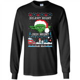 YODA SILENT NIGHT JEDI NIGHT CHRISTMAS UGLY SWEATER