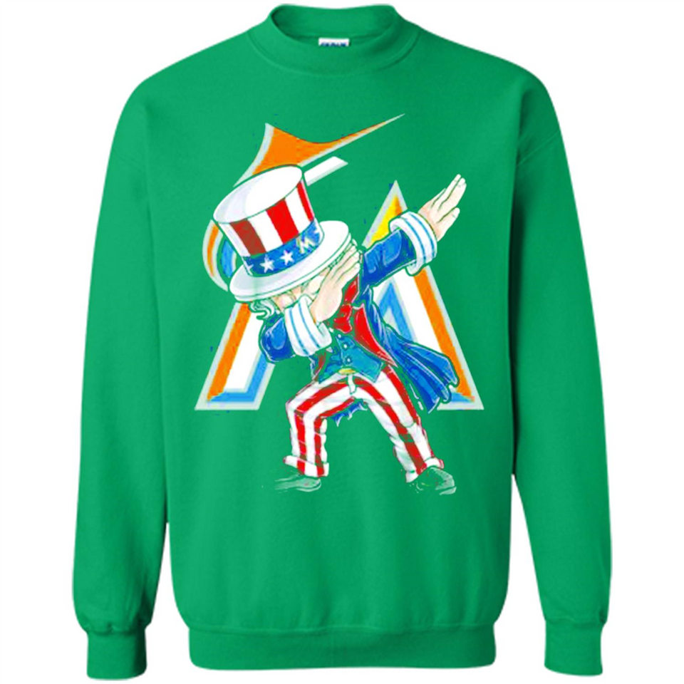 MLB MIAMI MARLINS UNCLE SAM DABBING INDEPENDENCE DAY