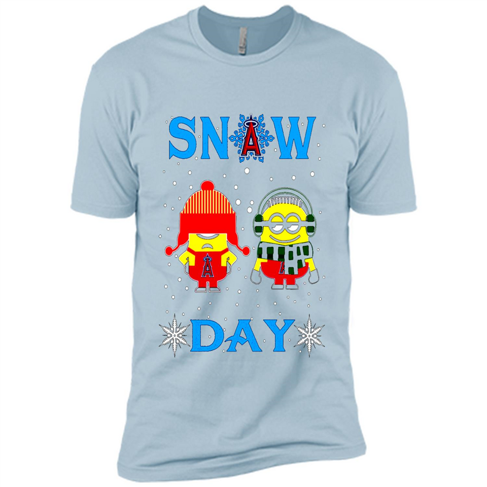 Snow Day Shirt For Los Angeles Angels Vs Minion Fans pingpong