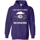 I Just Want To Drink Hot Chocolate & Watch Washington Redskins Ugly Christmas Sweater PINGPONG
