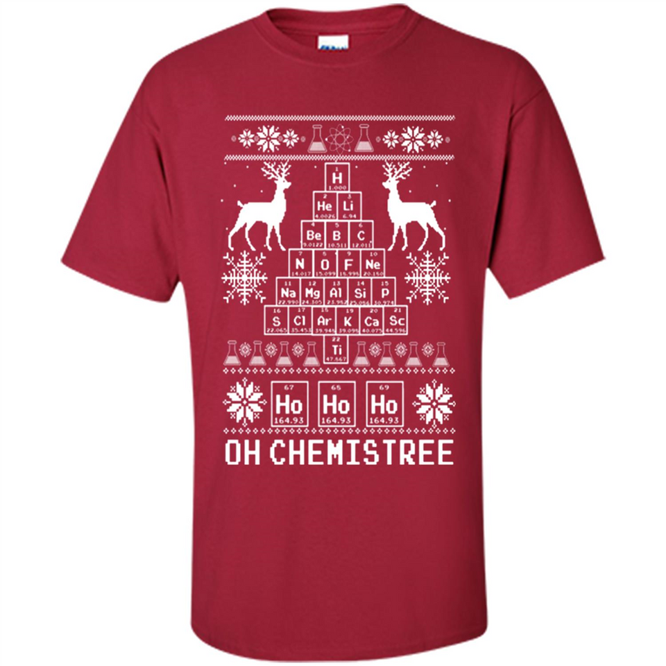 Oh Chemistry Tree Ugly Christmas Sweater - Shirt