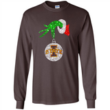 Amazing Iowa State Cyclones Glitter Grinch Monogram Ornament Christmas Gift - Long Sleeve T-Shirt