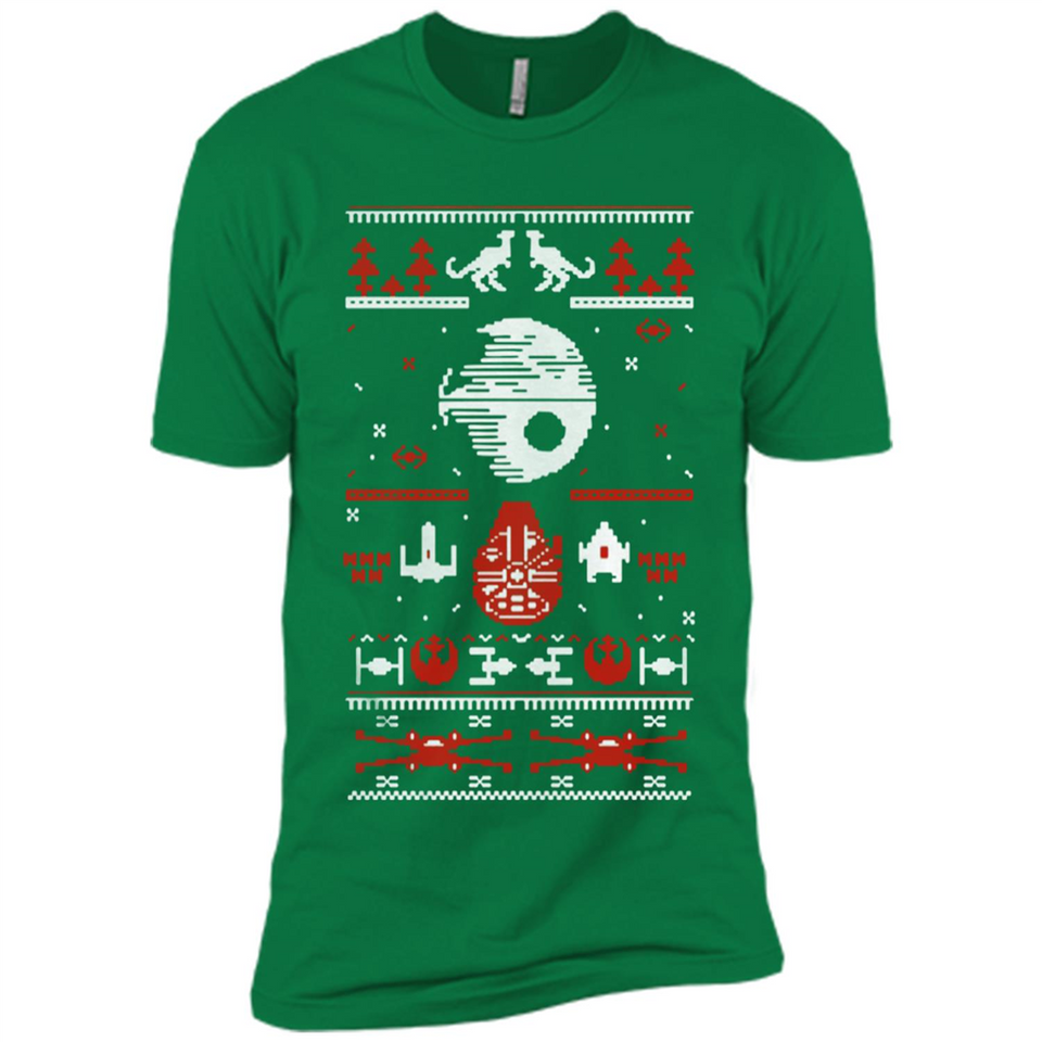 Star Wars Ugly Christmas Sweater - Premium Short Sleeve T-Shirt