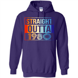 Retro Straight Outta 1980 38 Years Old - Hoodie
