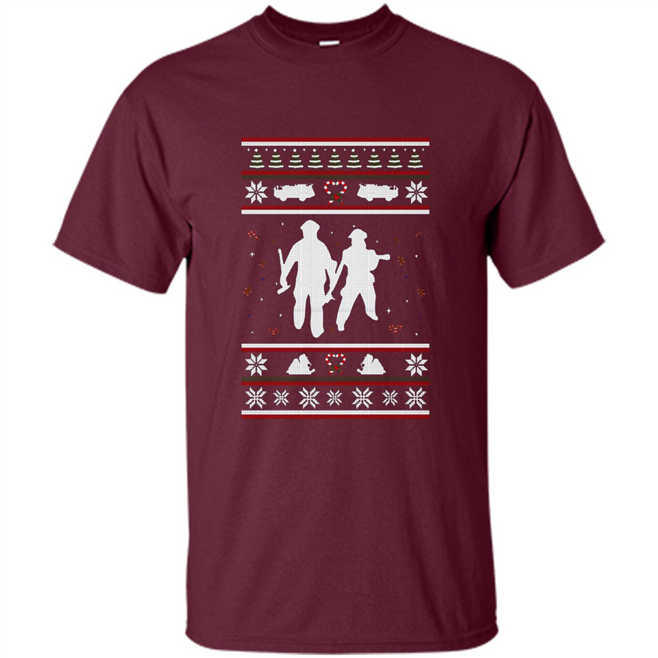 Christmas Ugly Sweater Firefighter Ugly Christmas Sweater - Shirt