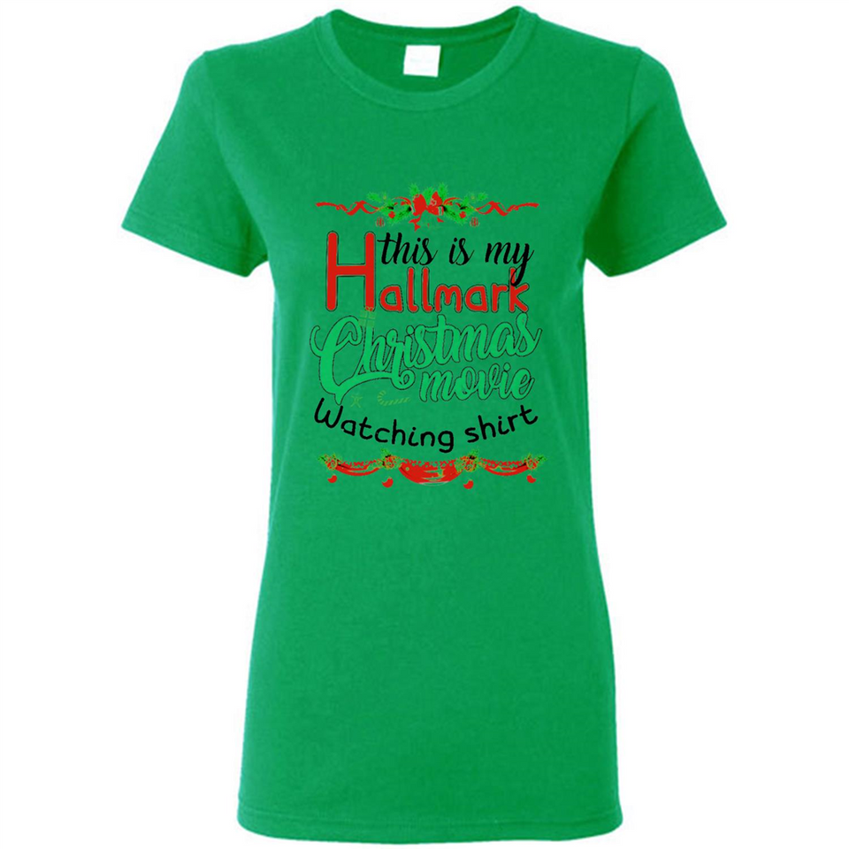 This My Movies Hallmark-Christmas Loves Is T-Shirt - Ladies Short-Sleeve
