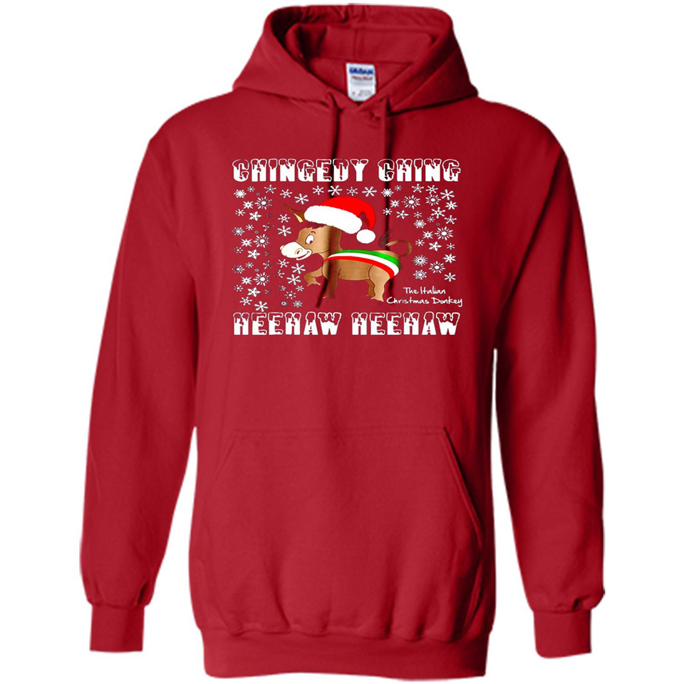 Amazing Dominick The Christmas Donkey-Italian Christmas Donkey - Hoodie