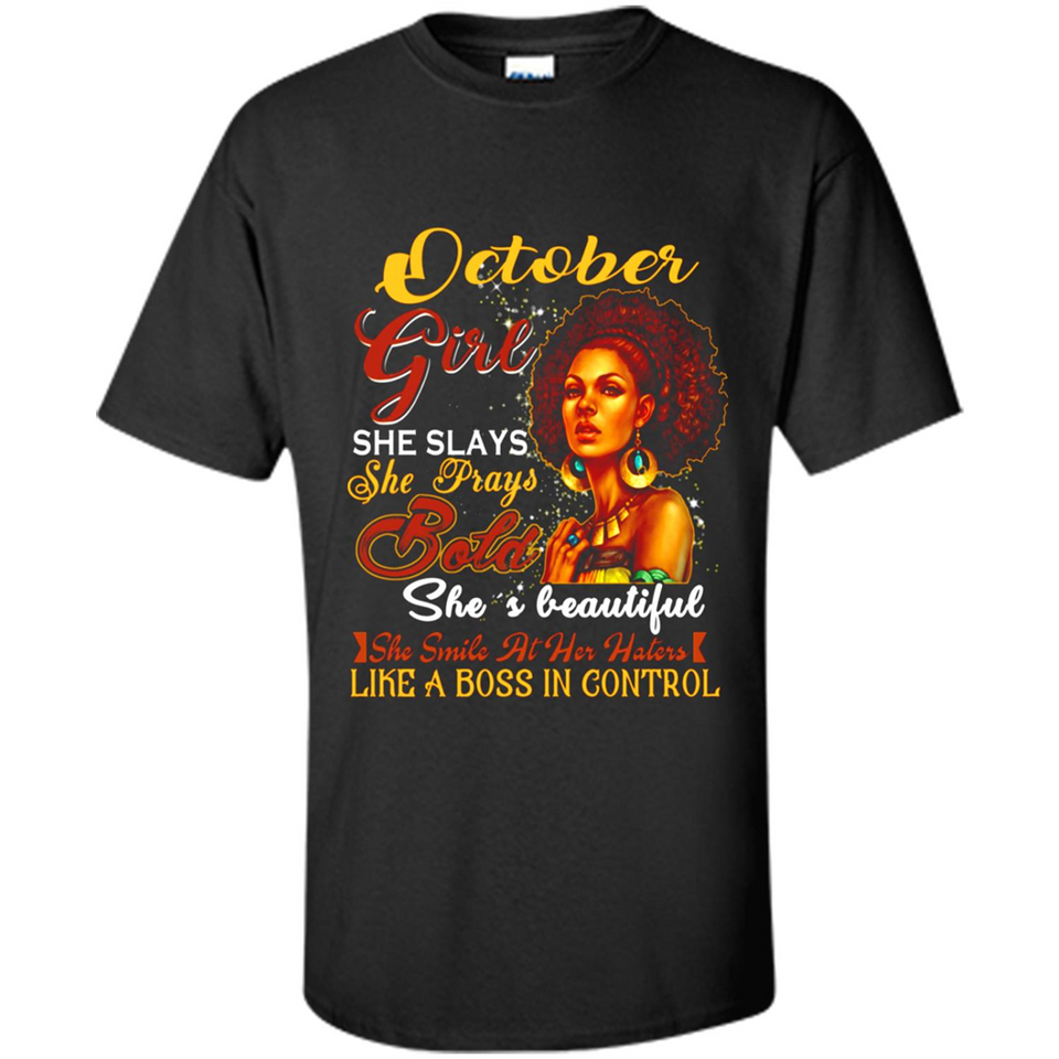 October Girl She Slays She Prays Beautiful Birthday PINGPONG