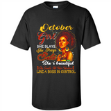 October Girl She Slays She Prays Beautiful Birthday PINGPONG