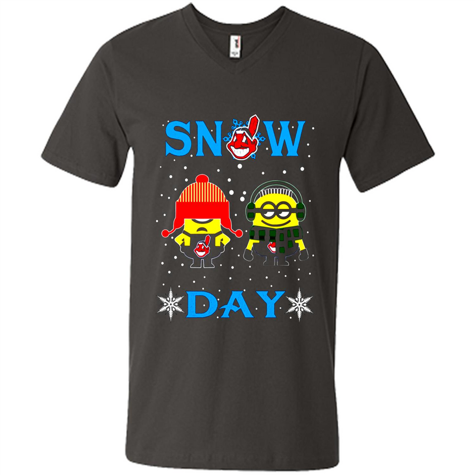 Snow Day Shirt For Cleveland Indians Vs Minion Fans pingpong