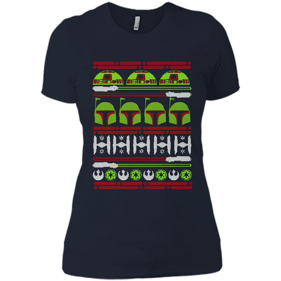 Star Wars - Boba Fett Christmas - Ladies' Boyfriend T-Shirt