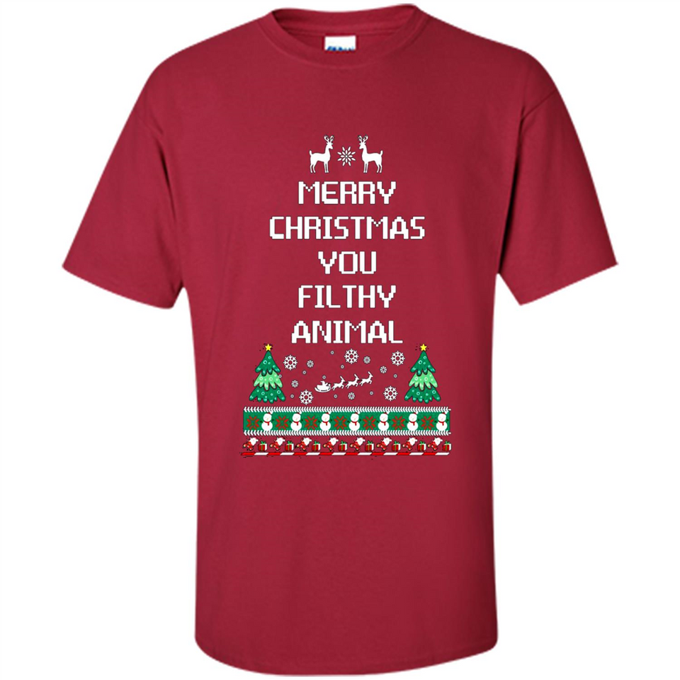 Merry Christmas You Filthy Animal Sweatshirt PINGPONG