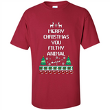 Merry Christmas You Filthy Animal Sweatshirt PINGPONG