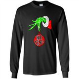 Christma Season With Green Grinch Hand Be Kind - Long Sleeve T-Shirt