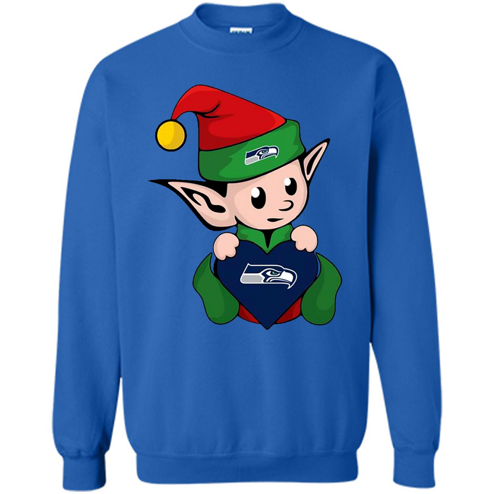 Seattle Seahawks ELF Elves Grinch Santa Claus