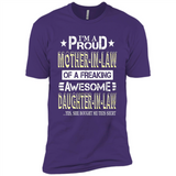 I'm A Proud Mother In Law Of A Freaking Awesome Daughter - Premium Short Sleeve T-Shirt