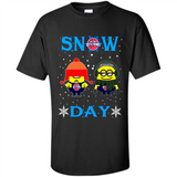 Snow Day Shirt For Detroit Pistons Vs Minion Fans pingpong