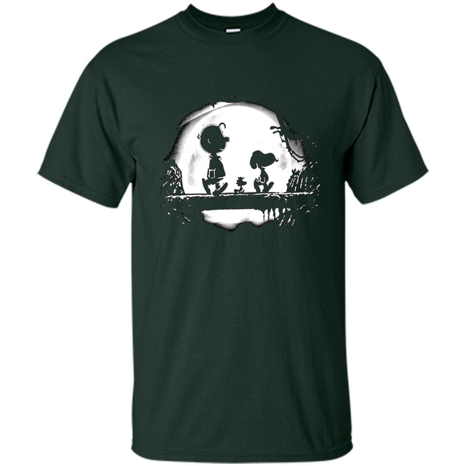 Snoopy The Peanuts Walking To The Moon
