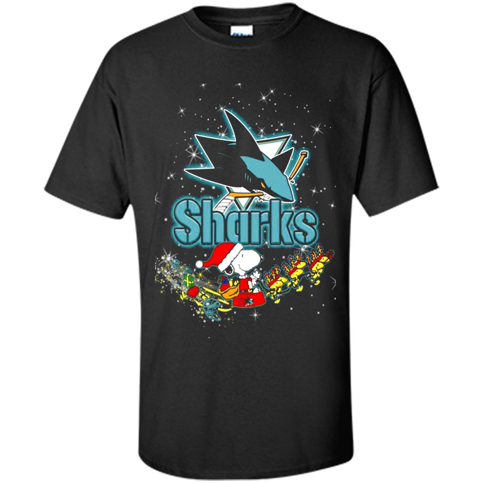 Snoopy Christmas San Jose Sharks - Shirt