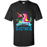 Unicorns are born in Sagittarius Birthday Rainbow Custom Ultra Cotton