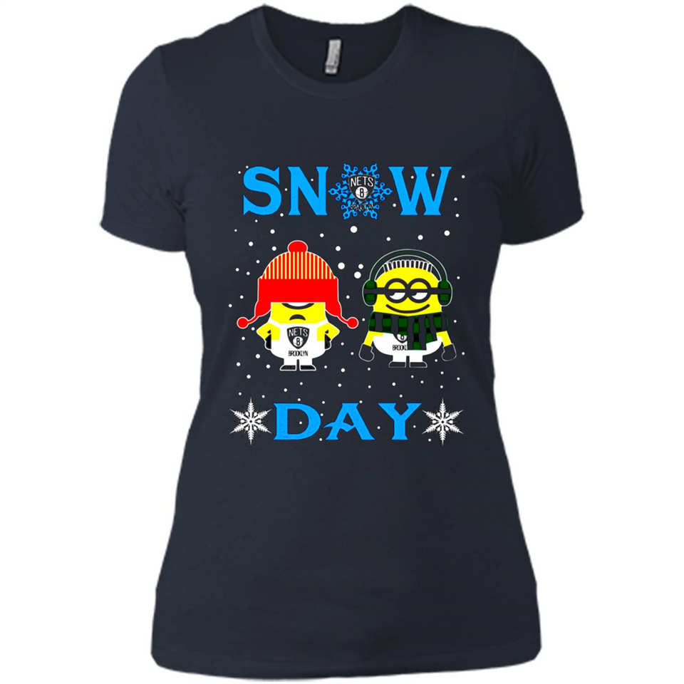Snow Day Shirt For Brooklyn Nets Vs Minion Fans pingpong