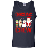CHRISTMAS CREW Shirt X-mas Santa Snowman Reindeer Elf - Tank Top