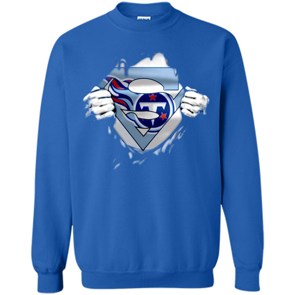 Tennessee Titans And Superman Fans - Sweatshirt
